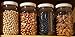 16 Oz Plastic Jars with lids, wide mouth, Bulk Pack of 8, Clear Round Jar & White Lid,-Made in USA