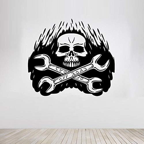 Calcomanías De Pared De Herramientas De Calavera De Llave Inglesa Para