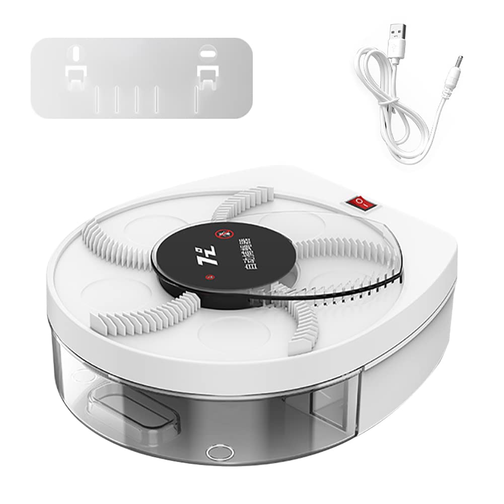 Electric Fly Trap Automatic Insect Traps Mounted 362 Degree Rotating Mosquito Killer Insect Repellent Tools Kitchen Mosquito Catcher with Usb Cable for Homes, Offices, Gardens, Hotels, Etc
