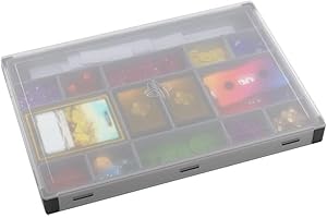 Gamegenic Token Silo XL Convertible - Versatile Storage Solution for Tabletop Gaming Accessories, 15 Removable Trays in 5 Different Sizes, Stackable Token Box, Black Color, Made