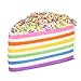 Easter Basket Stuffers Sensory Fidget Toys Squeeze Toys for ADHD,Jumbo Squishies Slow Rising Squishes Toys Scented Rainbow Cake Cream Squishy