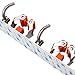 Sumnacon Mop Broom Holder Organizer with 4 Hooks, 3M Self Adhesive Cleaning Tools Organizer,Space Saver Brooms Mops Rakes Holder,Stainless Steel Heavy Duty Broom Mop Handle Holder for Kitchen Garage