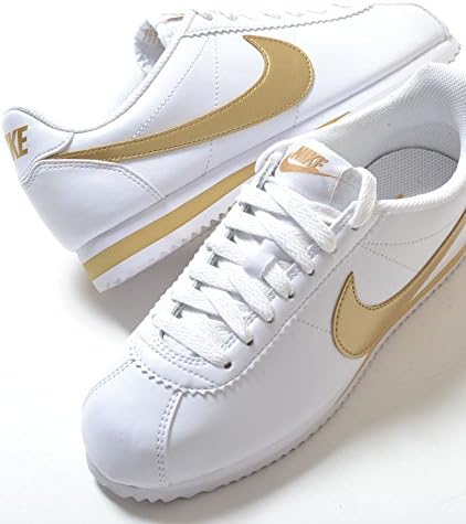 Amazon Nike Wmns Classic Cortez Leather ナイキ ウィメンズ クラシック コルテッツ レザー ホワイト ゴールドメンズ スニーカー 11 5 28 5 Nike ナイキ スニーカー
