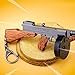 mankecheng Games Metal 1/6 Metal Thomson Tommy Gun Model Action Figure Arts Toys Collection Keychain Gift