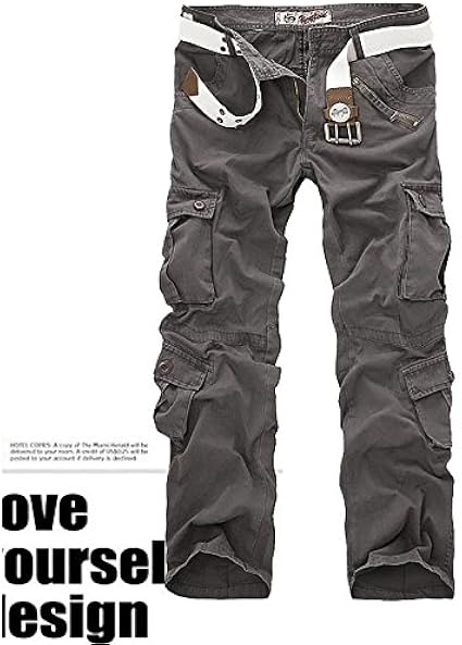 Amazon カーゴパンツ 作業着 メンズ レディース スリム 太め 大きいサイズ ゆったり ミリタリー ロングパンツ 通販