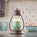 Candle Warmers Etc Hurricane Candle Warmer Lantern For Top-Down Candle Melting, Rustic Brown
