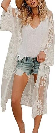 white lace sweater