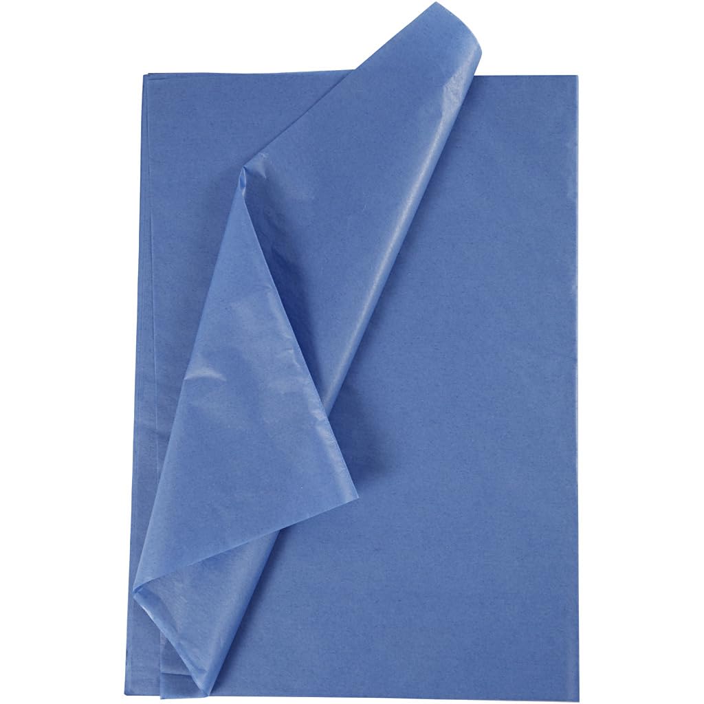 Creativ 100263 Tissue Paper, Sheet 50x70 cm, 14 cm, Blue, 25sheets