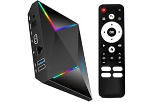 Android Box 14.0 WiFi 6.0 H728 with 4GB RAM 64GB ROM R69 Plus Dual Wi-Fi 2.4G/5.8G, BT 5.0 LAN 1000M / H.265/ BT/ USB3.0