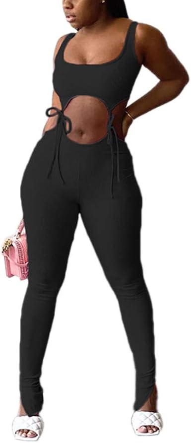 bandage bodycon jumpsuit