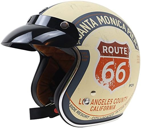GTYW Motorcycle Helmet Harley Retro Cruise Helmet Upscale With Hat Male And Female General,A-L