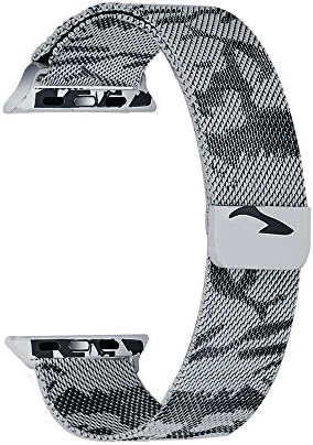Vaiseke 42mm Camouflage Milanese Fully Magnetic Closure Clasp Mesh Loop Stainless Steel Watch Band Replacement Wrist Bracelet Strap for Apple Watch Series 1 Series 2 Sport&amp;Edition (Gray)