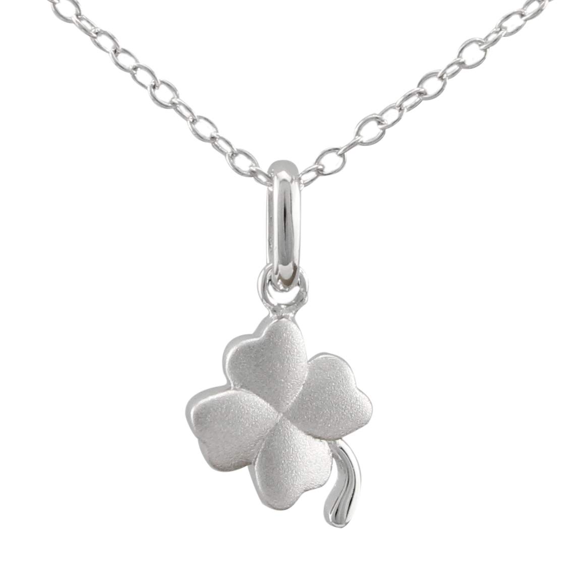 Serebra Jewelry clover lucky charm pendant necklace made of 925 sterling silver