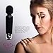 Wireless Wand - Waterproof Rechargeable for Body - Back Neck Sport Massage - Black Travel Friendly - Multi Speed 8-10 Magic Vibrating Patterns - Personal Quiet Mini