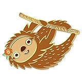 Night Owl Paper Goods Sloth Enamel Lapel Pin