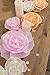 Ling's moment Paper Flower Decorations, 9 X Crepe Paper Peonies(8''-4'' Assorted), Handcrafted Paper Flowers for Wall Party Wedding Backdrop Baby Shower Nursery Centerpieces