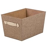 Creative Scents Fabric Decorative Storage Basket (Sand Dunes)