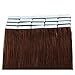 Tape In Human Hair Extensions 16 Inch 20pcs 40g/pack Slilky Straight Seamless Skin Weft Remy Hair 4# Medium Brown