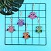 10 PCS 5D DIY Special Shaped Full Drill Owl & Sea Fish Diamond Painting Kits for Kids and Adult, Stick Paint with Diamonds by Numbers Easy to DIY Keychain Pendant Kits for DIY Art Craft Ross Beauty