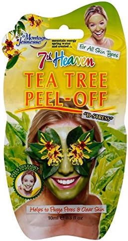 Montagne Jeunesse 7th Heaven Tea Tree Peel Off 0.3 OZ (Pack of 15) + (Vitaminder Power Shaker Bottle, 20 oz Bottle)