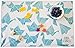 Dwelling Place Stylish Disposable PLACEMATS for The Modern TOT - 66-Count (3 Bags of 22) - BPA Free - Super Sticky Table Mats for Baby and Toddlers
