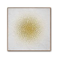 Framed Canvas Wall Art Abstract Circle Canvas Prints Home Artwork Decoration for Living Room,Bedroom - 16x16 inches