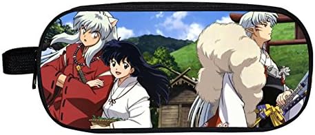 Anime Inuyasha Pencil Case Multi-layer Pen Bag/Pencil Case Zero Wallet Pencil Coin Bag (A)