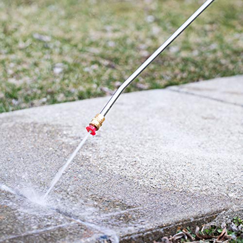 Washer Pro Telescoping Spray Wand: 18 Foot Power Washer Spray Wands with Pressure Washer Gun Accessories and Attachments - 15 Degree Extension Lance, Harness Belt, Nozzle Tips, and Vaseline - 4000 PSI - Thumbnail 7