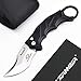 WITHARMOUR Pocket Knife, Folding Karambit Knife, Portable Camping Hiking Knife with Clip and Safe Lock 5-inch Closed 440C Stainless Steel Blade and G-10 Handle for Man Outdoors Hunting