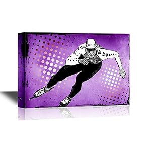 Skiing Pop Art Style Skater