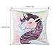 MHJY Unicorn Pillow Insert,Magic Reversible Sequins Mermaid Pillow 16