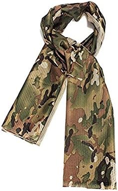 BANCN Multi-purpose Fabric Mesh Sniper Scarf Head Cover Face Veil Wrap Scarf (Camouflage)