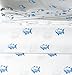 Southern Tide Home Printed Skipjack Cotton Sheet White, Twin