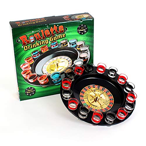 13” Spin and Shot Roulette - Casino-Style Drinking Game Set - Great Party Amusement, Night Entertainment, Reunions, Birthday Bashes, Holidays, Novelty Toy, Party Favor by Kicko - Thumbnail 4