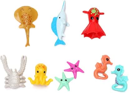 9pcs 4-8.5cm Octonauts Toys Octonauts Accessories Seahorse Starfish