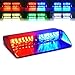 Xprite RGB LED High Intensity Emergency Hazard Warning Strobe Lights w/Suction Cups for Police Volunteer Firefighter Law Enforcement Vehicles Truck Interior Roof Windshield Dash Deck Flash Light