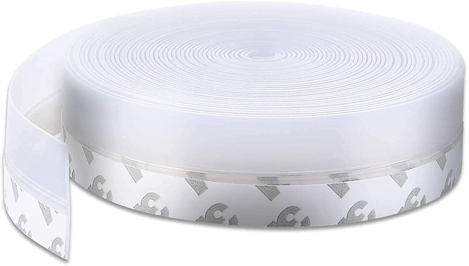 JEMESI Silicone Seal Strip, 2.5CM*5M Door Bottom Seal Strip, Door Seal Strip, Transparent Weather Stripping for Doors Window Windproof Dust Proof Soundproof