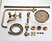 Rozin Wall Mounted Bathroom Rainfall Shower Set Tub Mixer Tap with Hand Sprayer Antique Brass