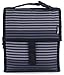 PackIt Freezable Lunch Bag, Gray Stripes, Built with EcoFreeze Technology, Foldable, Reusable, Zip and Fold Closure with Buckle Handle, Perfect for School and Office Lunches