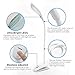 LED Desk Lamp,KOLIER Clip Light,Table Light,with 20LEDs Touch Control Bedside Reading Light,Book Light,with USB Charging Port Flexible Gooseneck Dimming Portable for Bedside(White)