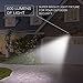 Motion Sensor Light, Lee Lighting 600 Lumen Motion Detector, IP65 Waterproof Outdoor Lights with Japan-Made Sensor, Battery Operated, Security Lights for Wall, Garden and Driveway (Black)