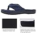 ULTRAIDEAS Women's Popcorn Flip Flop House Slipper with Memory Foam (Blue, Size 9-10)