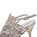 VELCANS Womens Handmade Studded Rhinestone Peacock Shaped High Heels Prom Wedding Occassions Sandals