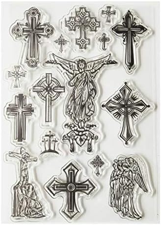 Zoeyomg Cross Silicone Clear Seal Stamp DIY Scrapbooking Embossing Photo Album Decorative Paper Card Craft Art Handmade Gift
