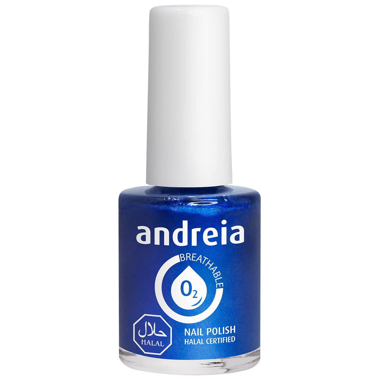 Andreia Halal Breathable Nail Polish Varnish - Water Permeable B13 Blue 10.5 ml