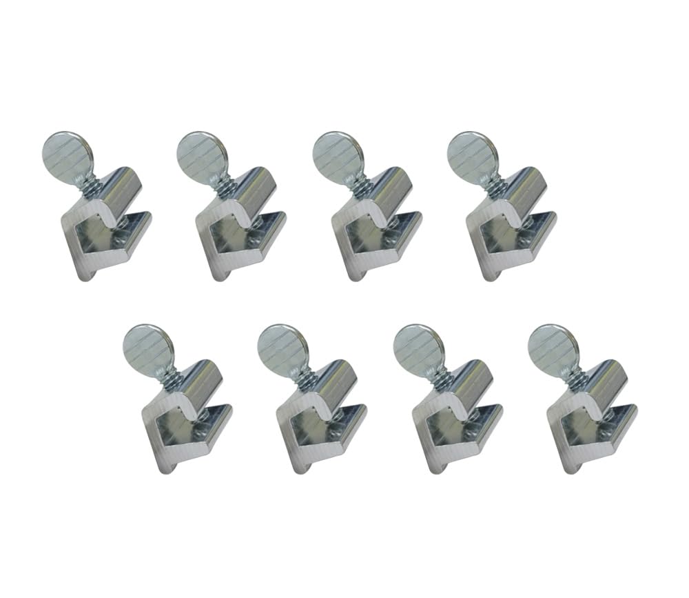 Photo 1 of QCAA Single Small Sliding Window Security Lock, Aluminum, Silver, 8 Pack, Made in Taiwan