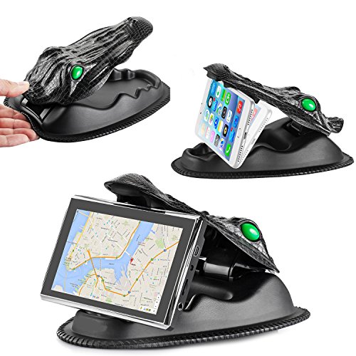 GPS holder GPS mounts FEIKU Crocodile NonSlip Dashboard Beanbag GPS Friction Mount for Garmin Nuvi, TomTom, Via GO and other 3.5-8 Inch GPS Devices and Smartphones