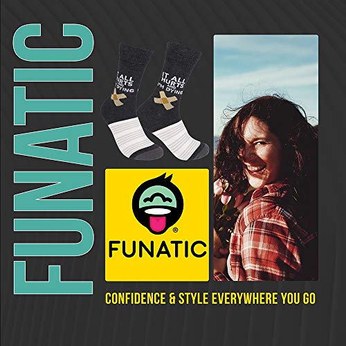 FUNATIC It All Hurts And I'm Dying Funny Medical Themed Socks for Women