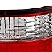AKKON - For Honda Accord 4 Door Sedan Red Clear Rear Tail Lights Brake Driver/Passenger Lamps
