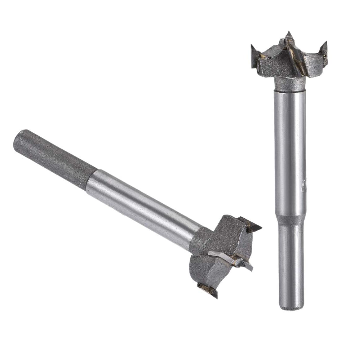 MACHSWON 2 PCS Forstner Drill Bits Tungsten Carbide Wood Hole Saw Opener Drill Bit 21mm+22mm Woodworking Drilling Boring Bit Cutter